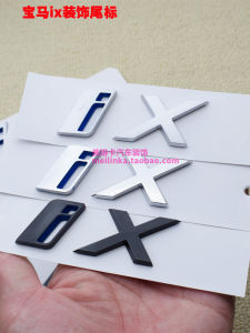 Applicable to New Arrival BMW IX Restoration Car Rear Sticker M60 Black IX Word Mark Fender Displacement Badge Black Warrior Logo