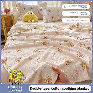 AIYUN | 100% Cotton Light Blanket Summer Kids Nap Use