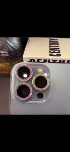 Kính Cường Lực Bảo Vệ Ống Kính Camera Red Diamond Glitter Dành Cho iPhone 18 Pro Max 18 Pro 17 Pro Max 16 15 12 Pro Max - Phụ Kiện Bảo Vệ Camera Điện Thoại Di Động