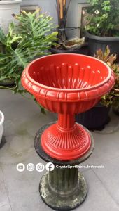 POT BUNGA TANAMAN PIALA JUARA TINGGI 38 CM - PIALA SHALLOM TINGGI