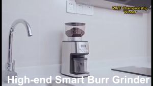 🎁 LaHome Burr Mill Coffee Bean Grinder Conical Coffee Bean Grinder 51 Precise Grinding Setting Timer Cup Selection Fully Automatic Electric Digital LCD Panel Anti-Static One Touch Operation for Espresso/Drip/Pour Over/Cold Brew/French Press Fit 51-53mm 5