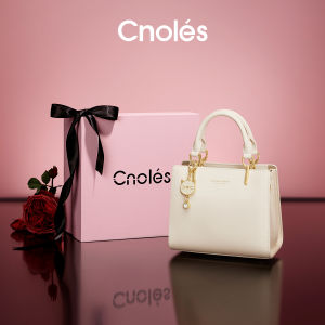 New Year Gift Cnoles Ladies Handbag Casual Simple Style Single Shoulder Crossbody Bag for Girls Soft Handle Zipper Closure