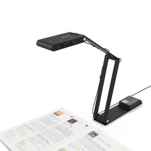VIISAN VS13AI USB Document Camera with AI-Noise Reduction Mic — 13MP 4K Ultra HD A3-Size Capture Dual-Mode Autofocus LED Light