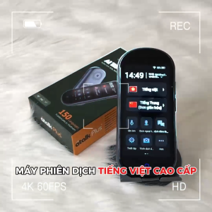 Máy Phiên Dịch Cầm Tay 2 Chiều ATalk Plus+Thông Dịch Tự Động 150 Ngôn NgữDịch Offline & Online