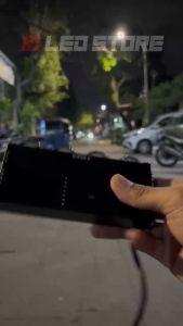 LAMPU TEMBAK LED 4 MATA DEVIL EYE SLIM GEPENG TYPE GT4 PUTIH KUNING EXTRA FAN COOLER