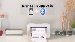 Pencetak Thermal Bluetooth Waybill Barcode penghantaran Bluetooth A6 pencetak