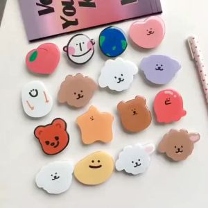 YITAI - Pop Socket Kartun Motif Buah Bunga Unik Universal