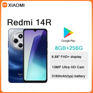 Redmi | Redmi 14R 6.88" 120Hz Screen Android Phone 8GB+256GB 13MP Camera 5160mAh Big Battery Dual SIM 2026 New Arrival Mobile Phone