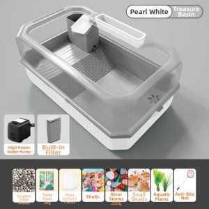 ZHUOLESHI | Pet Turtle Terrarium with Basking Platform