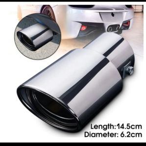 Muffler Buntut Knalpot 1 Lubang Bengkok/Lurus Universal