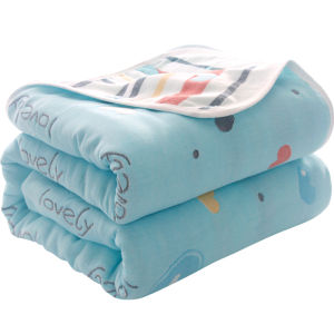 Pure Cotton Summer Blanket for Children Nap and Air Conditioning Use