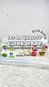 ECO KING FOOD CLING WRAP WITH CUTTER 50 METERS / 80 METERS