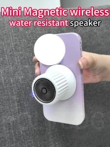 Loa Không Dây Cao Cấp Với Đế Từ Tính Nhỏ Gọn Di Động Chống Nước Âm Thanh Nổi Dùng Cho Hoạt Động Ngoài Trời Và Sử Dụng Trên Bàn Làm Việc