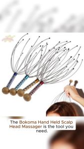 DS Head Scalp Neck Massager Stress Release Relax Massage Claw Stainless