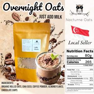 NOCTURNE Overnight Oats 80g (pick any 9 for free gift)