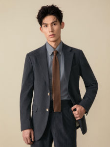 Corduroy Leisure Commuting Suit Gray