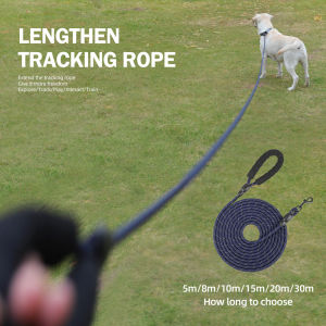 Sentexin 5/10/15/20/30 Rope Dog Lead with Soft Padded Handle Reflective Threads Nylon Durable Dog Leash