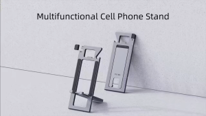 HAGIBIS ZZ4 Phone Stand:5 in 1 Design Easy to Carry Stable Support One-piece Folding Alloy Material Arc Edge Anti-swaying