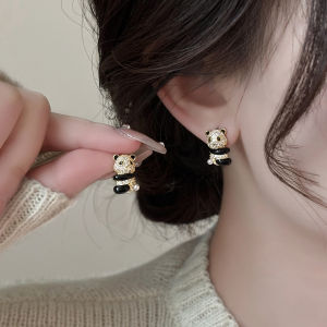 YICAN | Panda-shaped Luxury Diamond-studded Earrings S925 Silver
