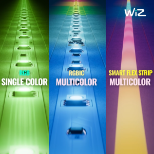 WiZ Smart Wifi RGBIC LED Strip Light 5M / 10M | Voice/ App Control (Google & Alexa) | Sync with music