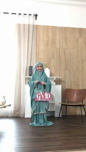 Mukena Anak Bordir Azalea Tas Sajadah