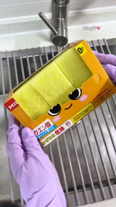 [Little B House] Japan Gekochi-kun Citric Acid Scouring Pads Descaling Scrubbing Sponge Bathroom Stain Removal -KW155