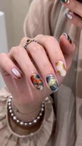 NAILCO Solid Watercolor Paint Shimmer Pearl For Nail 6Color/Set Decoration Pigment Glitter Acuarelas Holographic Aurora Nail Art
