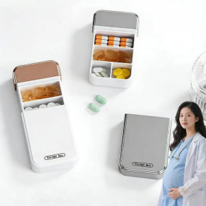KUWUBIANJING | Portable Daily Medication Organizer Weekly 7 Days