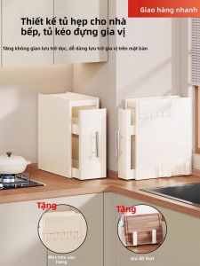 evesigar | Kitchen Narrow Drawer-Type Multi-Layer Dustproof Organizer Spice Rack