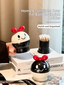 Aesthetic Creative Toothpick Cotton Swab Holder