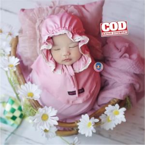 COD Jilbab Bayi Kerudung Bayi Hijab Bayi Model Instan Bonnet By Mybabyhijab