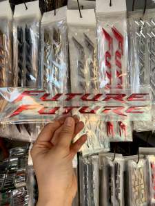 Bộ tem xe honda Future chữ nổi màu đỏ hàng nhập Thái Lan dành riêng cho dòng xe này  tem xe hàng nhập chất lượng cao mới 100% giá bán cực tốt bán lẻ như bán sỉ