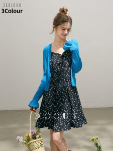 3COLOUR·S | French Style Slimming Floral Halter Dress