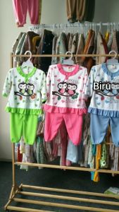 Setelan Baju Bayi Piyama Bayi Panjang Perempuan OWL RIFKY 6-12 bln ZPY91
