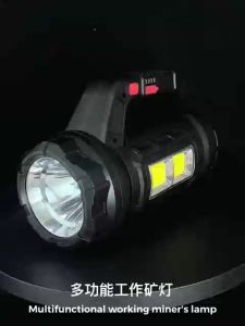 Senter Tangan 18 WATT + COB Super LED Portable Rechargeable Handheld Flashlight USB- C Multifungsi Waterproof 14 in 1 Tool Set Kit Box / Alat Perkakas Lampu LED Emergency SOS Merah Biru Obeng Meteran JKT-DL-119