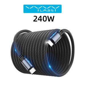 VYVYLABS 240W Type C to USB C Cable PD Quick Charge Fast Charging Type C to Type C for iPhone 17 16 15 Macbook Samsung Xiaomi