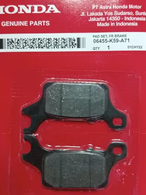 Honda Click V2V3 125/150/160 GENUINE brakepads brakeshoe