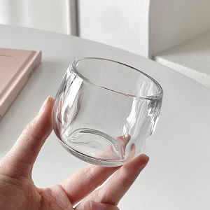 Thickening Crystal Thumb Ring Cup For Home High-Grade Glass Tea Small Teacup Master Cup Single Cup Personal Dedicated TASS