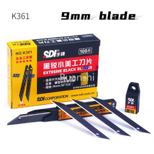 SDI 9mm small art blade 30 degree sharp Angle black blade automotive wear-resistant film engraving blade K361/1361 utility knife