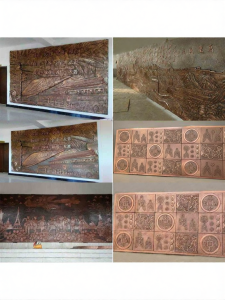 MOLORE | Bronze Background Wall Decorative Relief Sculpture
