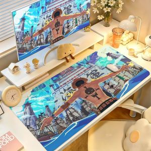 One Piece | O-ONE P-p-PIECE Anime Mouse Pad Large Non-slip Lockedge Desktop Computer Desk Mat Keyboard Writing MousePad Office Gamer Student