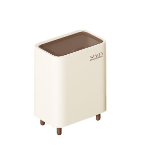 High-foot Covered Double-layer Large Outdoor Commercial Garbage Bin