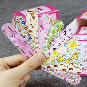 120pcs Waterproof Hemostatic Childrens Bandage Cartoon Animal Pattern Elastic Bandage Breathable Bandage Wound Plaster