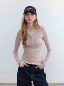 Slim Fitted Layered Look T Shirt