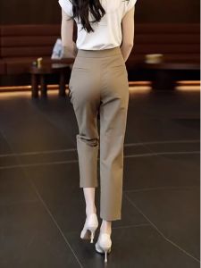 Fashion Elegance New Summer Women Pants French Design