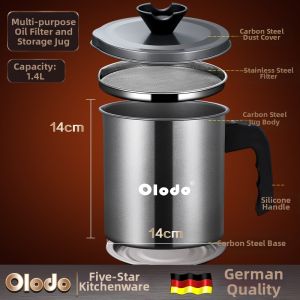 Olodo | Household Oil Residue Filtration Storage Funnel