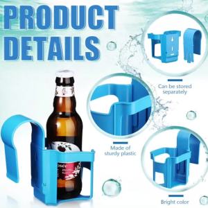 1-2pcs Swimming Pool Water Cup Hanger Car Water Cup Drink Holder for Above Swimming Pool Side Drinks Beer Storage Shelf Tool