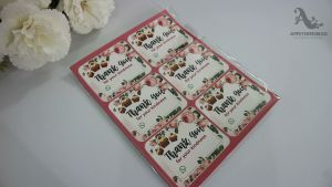 30 pcs Thank You CupCakes Sticker 5.5 x 4.5 cm TY017