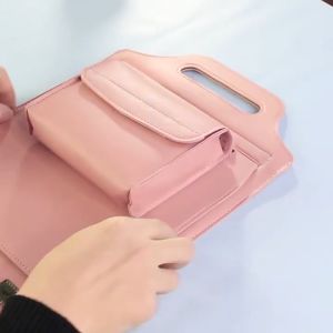 OutingSG® Laptop Sleeve Bag Foldable Stand PU Leather Case with Mouse Pad