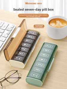 GOLDLONSEN | Weekly Medication Reminder Mini Storage Box